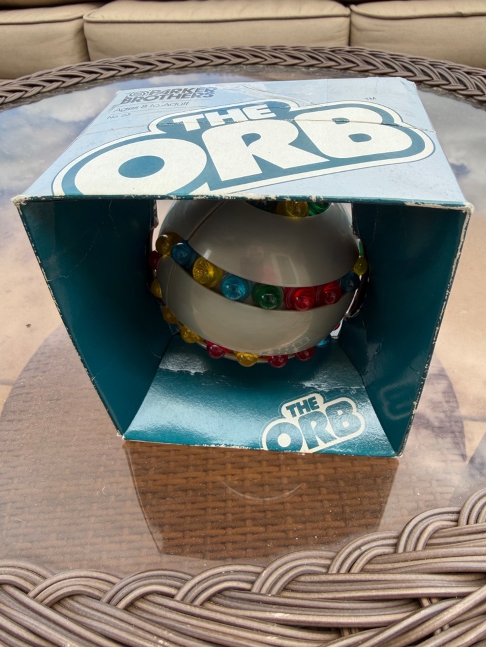 Vintage 1982 Parker Brothers The Orb Puzzle Game Original Box 80s - Picture 2 of 5